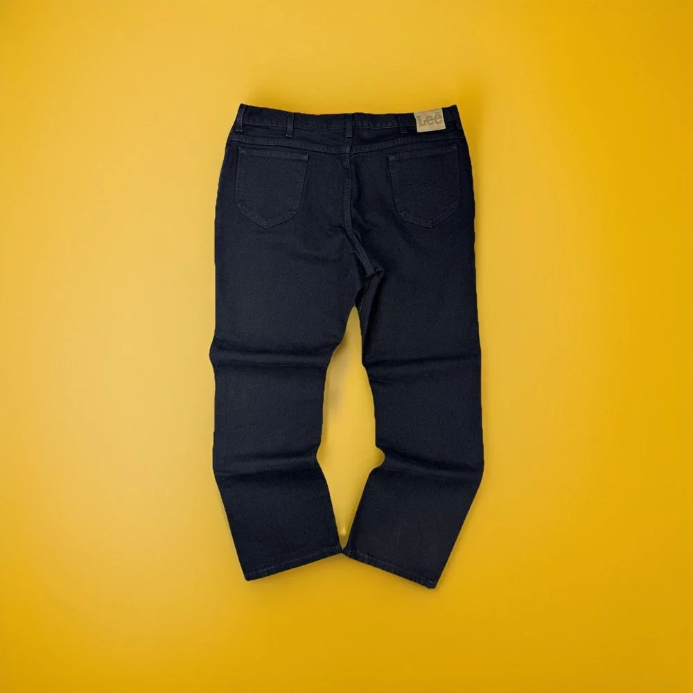 Lee Vintage Union Made Black Straight Relaxed Fit‎ Jeans Mens (Actual 38x32) USA